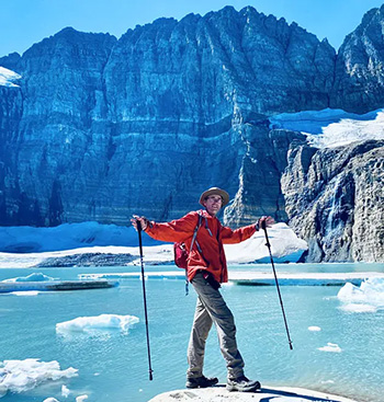 Dr. Anderson hiking